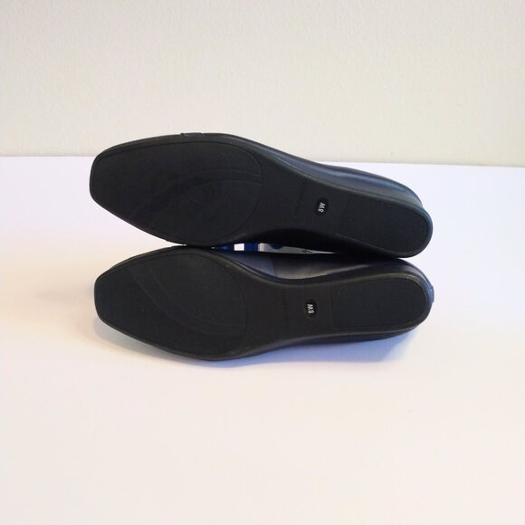 Easy Spirit Navy Blue Leather Guliana Wedge Heels Size 8 - Picture 5 of 5
